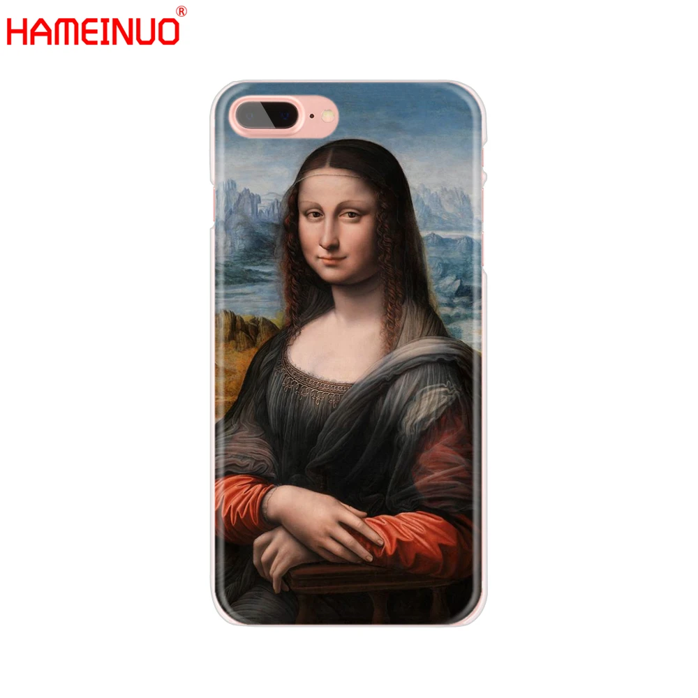 HAMEINUO Мона Лиза Леонардо да Винчи сотовый телефон чехол для iphone X 8 7 6 4 4s 5 5s SE 5c 6s