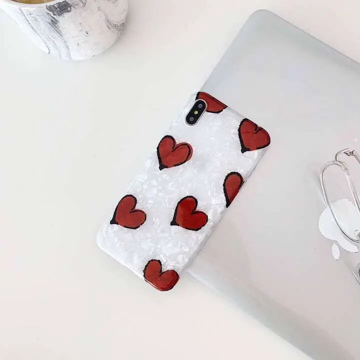 Oryksz для iPhone X XR XS Max Симпатичные тапочки с узором в виде сердца рисунком