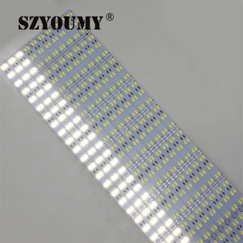 SZYOUMY 0,5 м 1 м SMD 5630 двухрядные 6500 K CW+ 3500 K WW двойной Цветовой микс 4000 K, DC12V 72 144 SMD 5630 Светодиодный жесткий стойкая LED полоса света