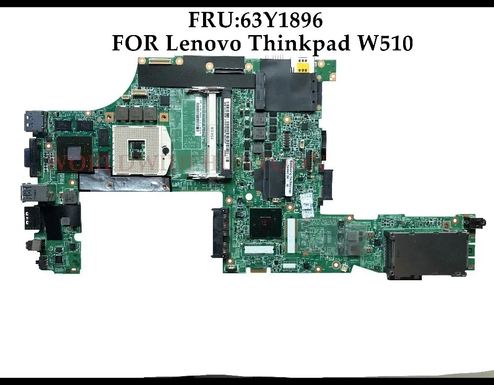 Высокое Качество MB PN: 63Y1896 для Lenovo ThinkPad W510 Материнская плата ноутбука 48.4CU14. 031 QM57 I7 4