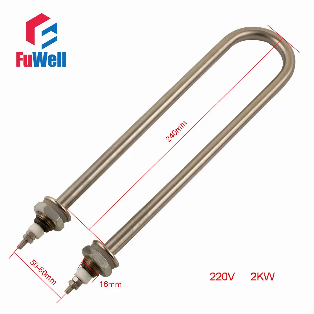 Нагревательный элемент для труб из нержавеющей стали с железной головкой 220 В 2