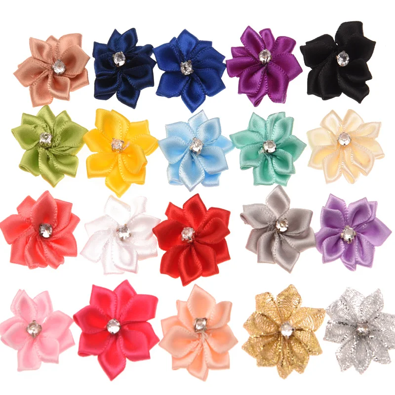 100 шт. цветочное украшение для свадьбы дешевое искусственное 3 см многоугольный