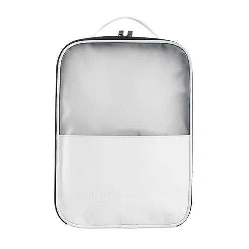 White Shoes Bag Mihawk ПУ походная сумка для обуви женские мужские водонепроницаемые куб для упаковки портативные носки для одежды Сортировка багажа Сумка для путешествий Пылезащитная сумка - Цвет: White Shoes Bag