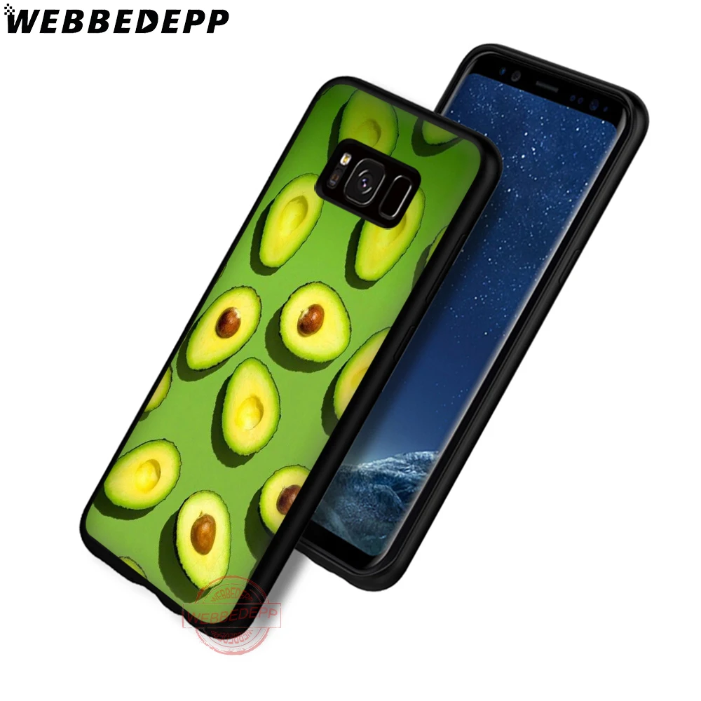 WEBBEDEPP интересные авокадо мягкий чехол для телефона с изображением цветов Samsung S6 S7