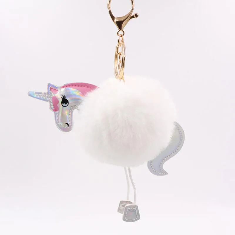 Брелок для ключей из искусственного меха кролика 15 шт./лот|Брелоки| |