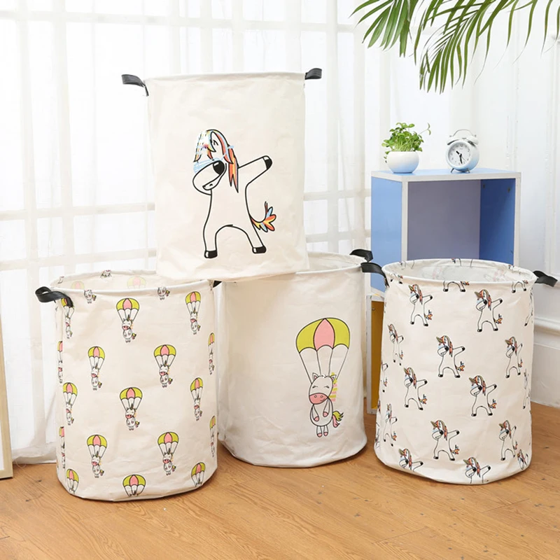 Мультяшная корзина для белья MICCK игрушка ведро хранения большая грязного