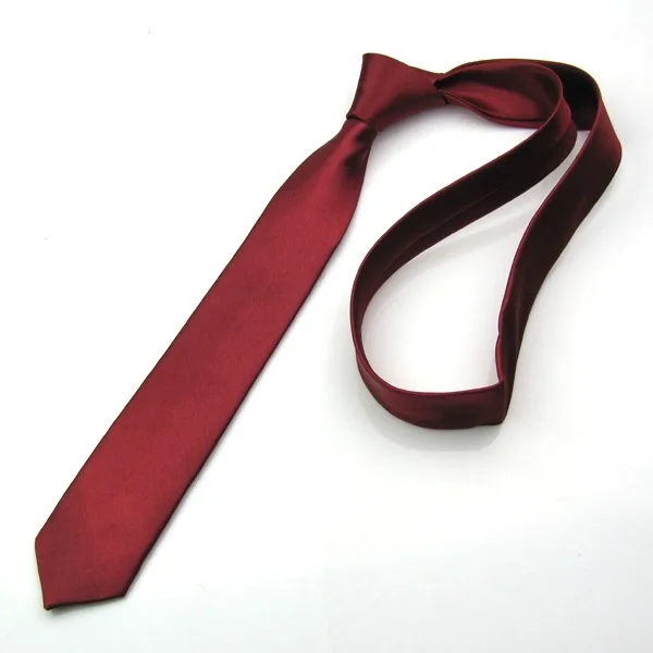 Тонкий узкий черный галстук для мужчин 5 см повседневный красный со стрелками