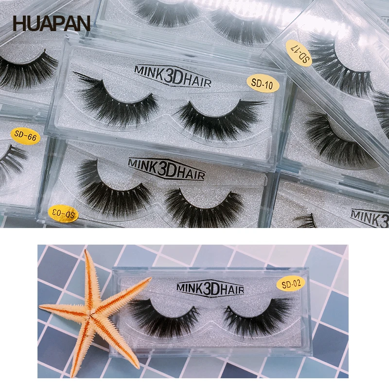 

Fake Eyelashes Long Lasting High Quality 3D Mink Handmade False Eyelashes For Makeup Beauty Toiletry Winged Thick Natural Long