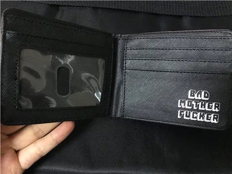 Целлюлозно-Фантастический Кошелек с карманом для монет на молнии с надписью «Bad Mother», кошелек для мальчиков, держатель для карт, винтажный Подарочный кошелек