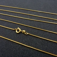 3pcslots wholesale thin chain solid yellow gold filled womens chain for pendant