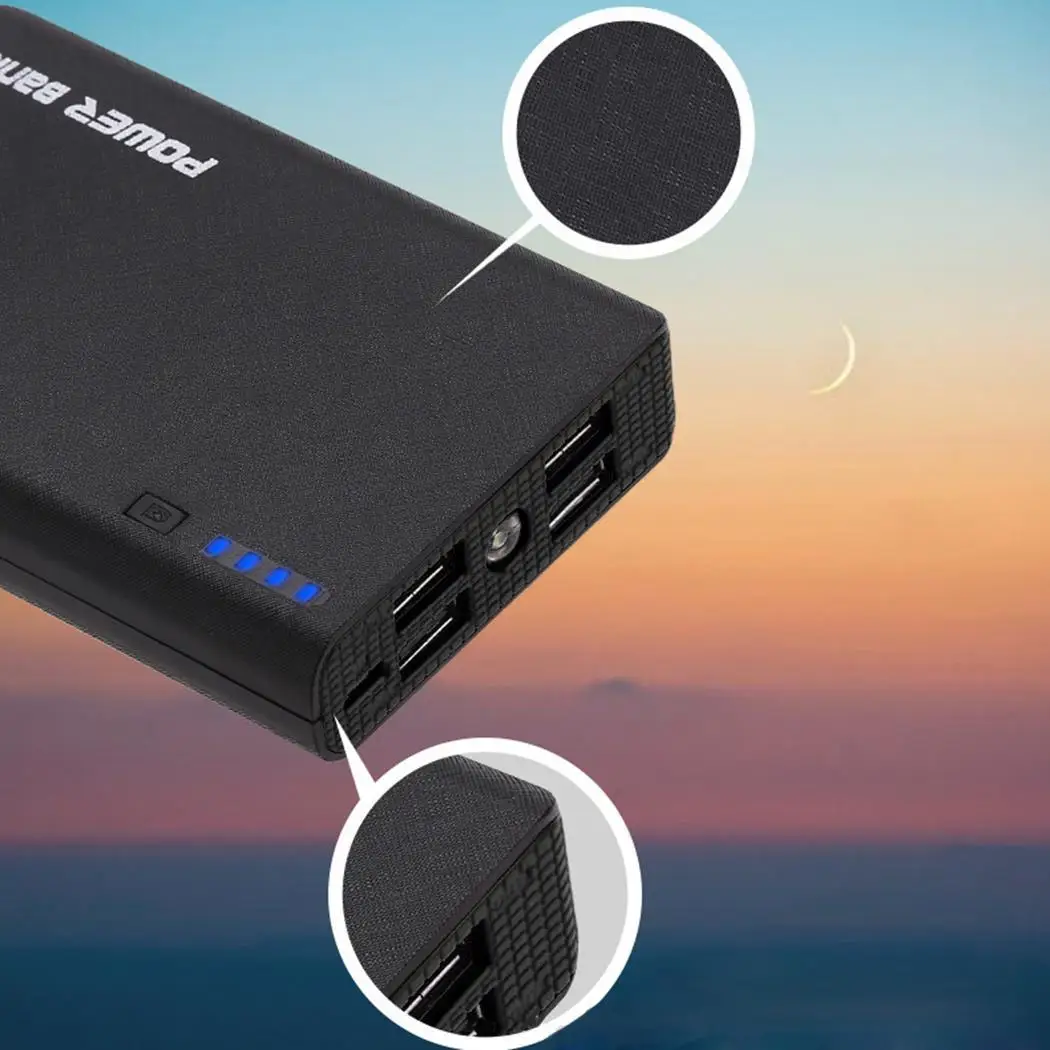 4X18650 USB банк питания чехол зарядное устройство DIY коробка для iPhone Смартфона MP3