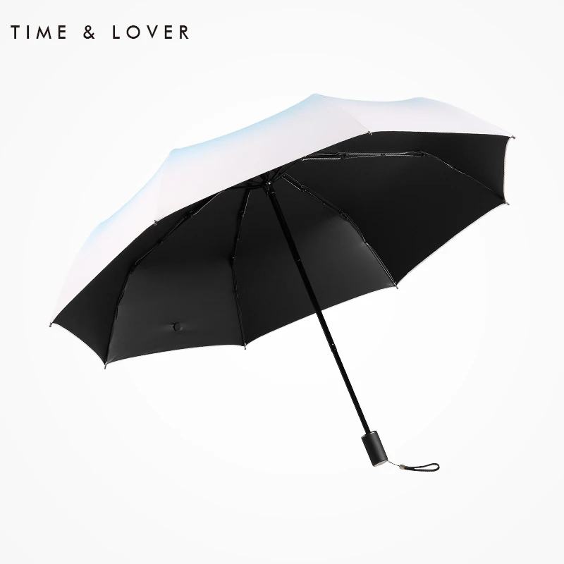 TIME&ampLOVER Fashion Ladies Five Folding Umbrella Gradient Colorful folded Sunscreen Anti-UV Protection Women's | Дом и сад
