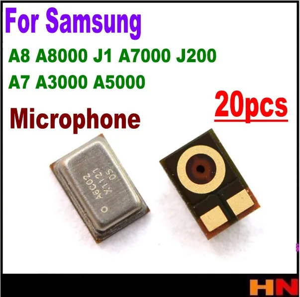 20 шт. оптовая продажа новый микрофон Внутренний динамик для Samsung A8 A8000 J1 A7000 J200 A7 A3000