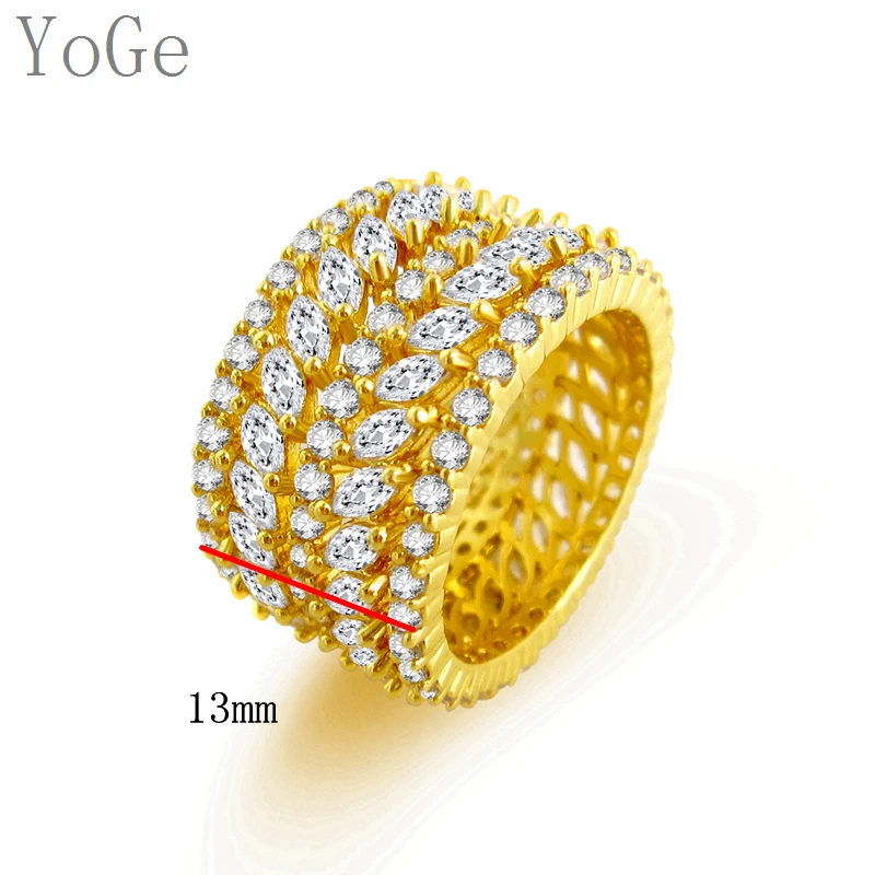 YoGe свадебные и вечерние ювелирные изделия для женщин R0349 модные AAA CZ Круглые
