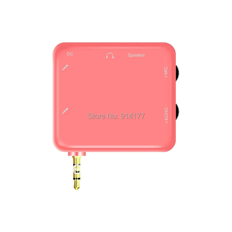 Новейший белый портативный караоке звук конвертер эхо микшер для
