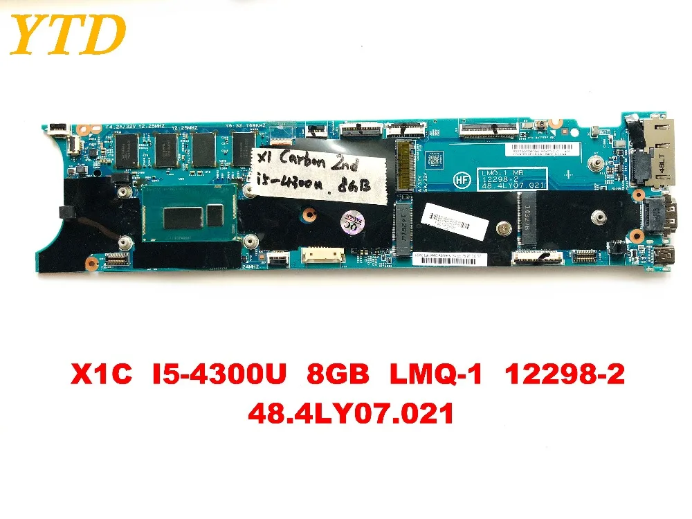 Оригинал для ноутбука Lenovo X1 X1C материнская плата I5 4300U 8 Гб LMQ 1 12298 2 48 4ly07. 021