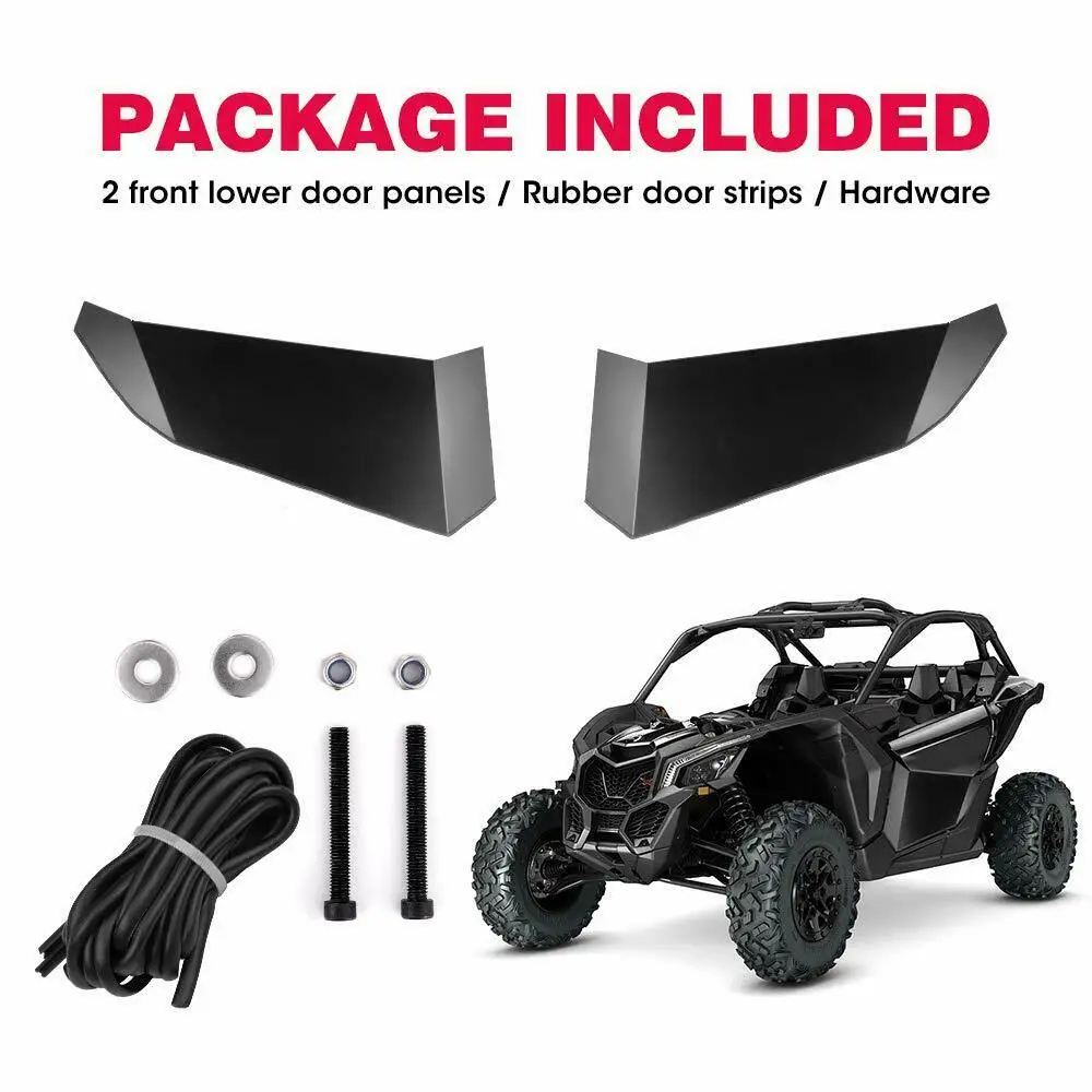 Двери UTV Нижняя дверь вставки панели для Can am maverick X3 XDS/Turbo XRS/R XRC/Turbo алюминий