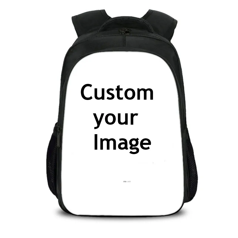 custom made 3 Pcs/Set Customize Your Image Logo Printing Schoolbag Teen Girls Boys Primary Bookbag Satchel | Багаж и сумки