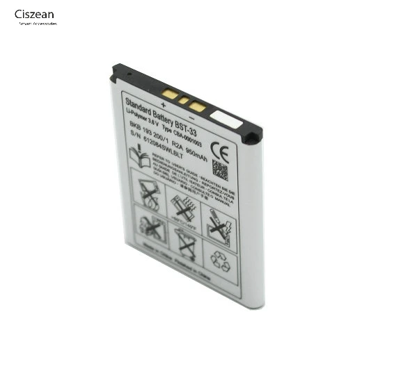 Ciszean 2 шт./лот BST-33 запасная часть телефона Батарея для K530 K790 K790i K790C K800 K800i K810i K818C W595C