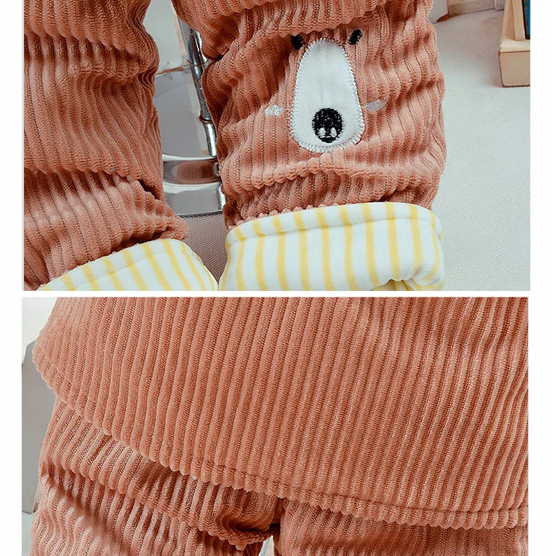 Осенне-зимний комплект одежды для маленьких мальчиков теплые плотные