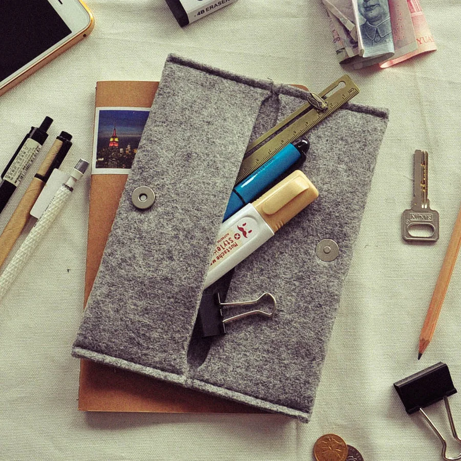 MUPU фабричная карандашная сумка пенал зеленый шерстяной войлок овец одеяла мешок