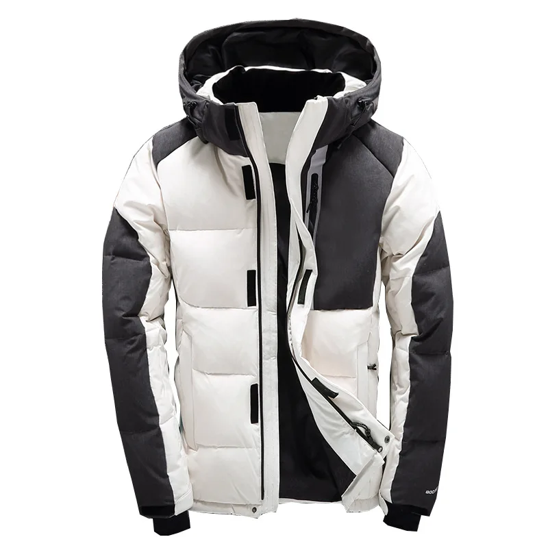 Fashion Brand Mens Hooded Duck Down Jackets Coat Jacket 2018 Winter Parkas Couple Clothes Warm Outwear Overcoat 8006 | Мужская одежда