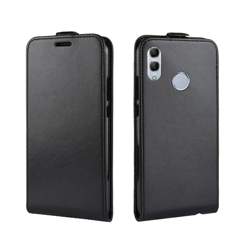 Черный Для huawei honor 10 lite P Smart, чехол-кошелек, откидной кожаный чехол, Funda для huawei P30 P 30, чехол для телефона HRY-LX1, чехол из ТПУ - Цвет: Черный