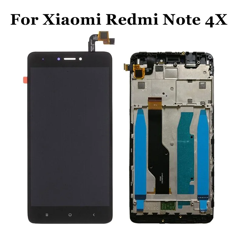 ЖК дисплей с сенсорным экраном и дигитайзером в сборе для Xiaomi Redmi Note 4X замена