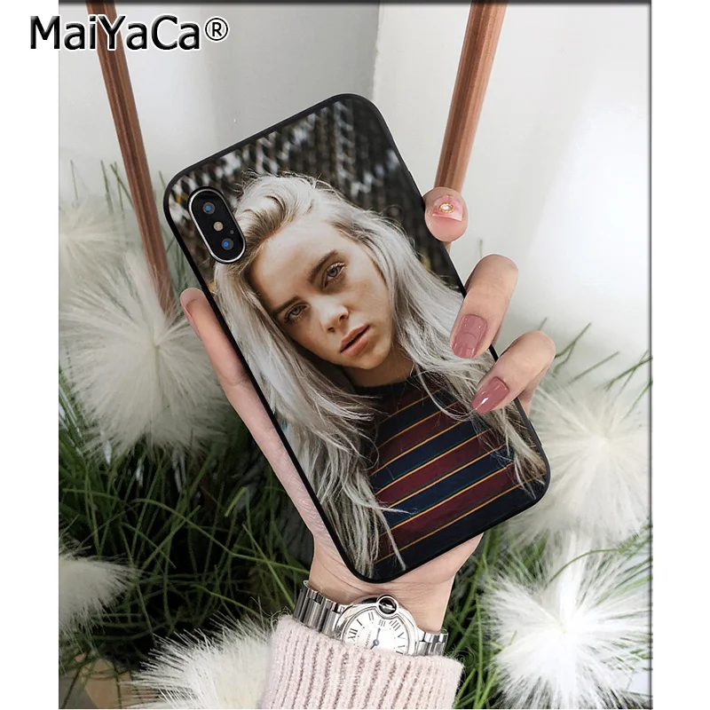 A9 MaiYaCa Billie Eilish ТПУ Мягкий силиконовый чехол для телефона чехол для iPhone X XS MAX 6 6S 7 7plus 8 8Plus 5 5S XR - Цвет: A9