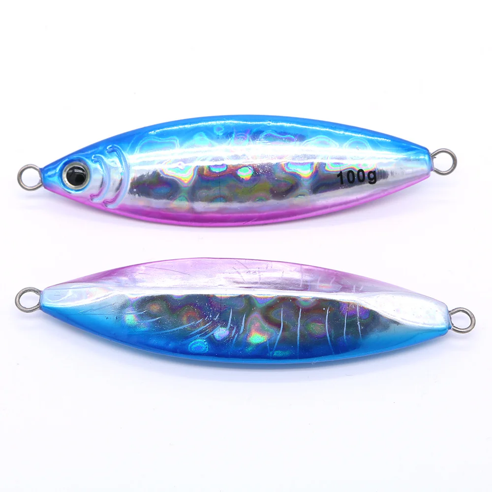

CASTFUN CRADLE Slow Pitch Jigging Lure 60g 80g 100g Slow Fall Metal Jig Luminous Saltwater Fishing Lure