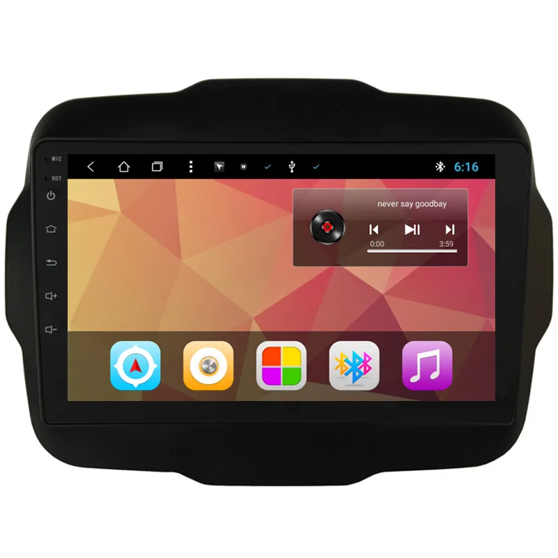 9&quot Android Car Multimedia Stereo Radio Audio DVD GPS Navigation Sat Nav Head Unit for Jeep Renegade 2015 2016 2017 2018 | Автомобили и