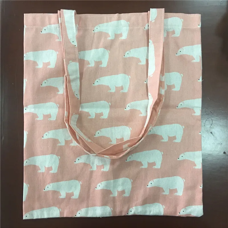 Хлопчатобумажная льняная эко-сумка YILE для покупок наплечная сумка с принтом