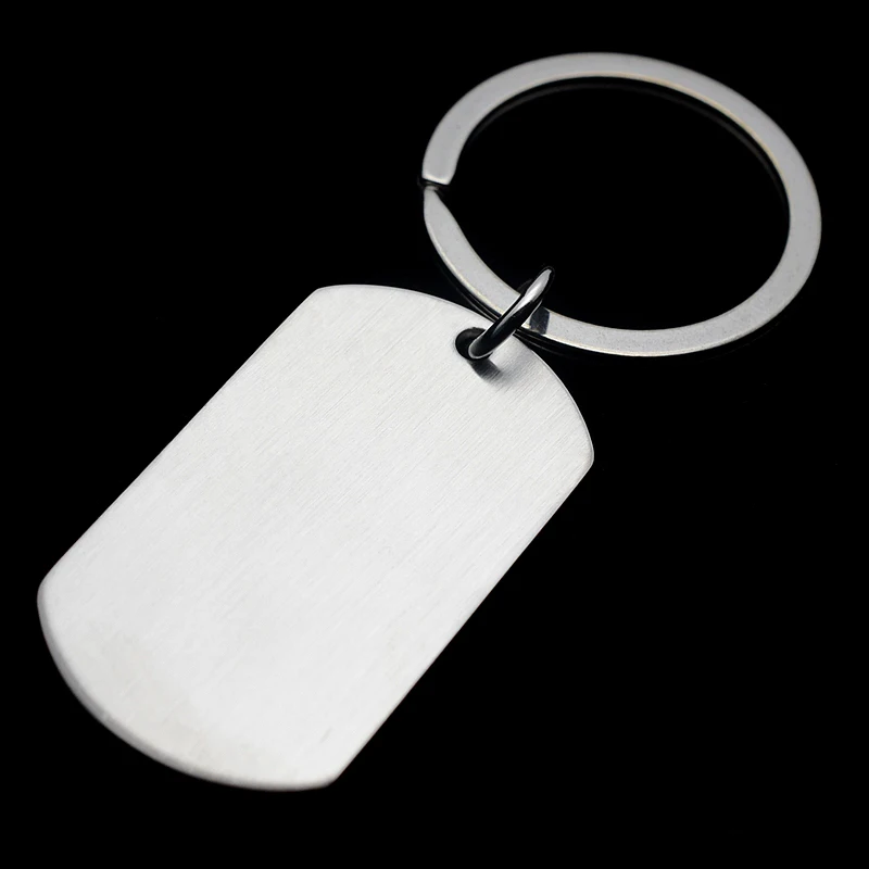 Мужская Матовая Военная армейская Нержавеющая Сталь пустая собачья бирка