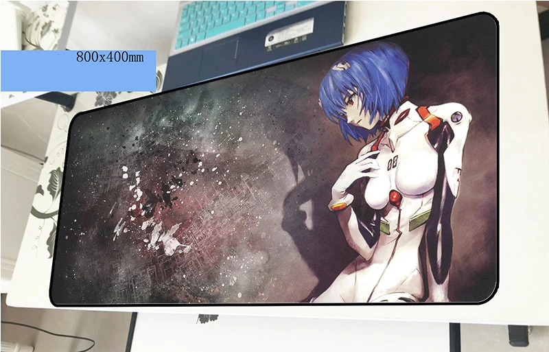 Evangelion Коврик для мыши 800x400x3 мм подарок для мальчика игровой коврик для мыши геймер Коврик для запястья компьютерный стол padmouse клавиатура большие игровые коврики