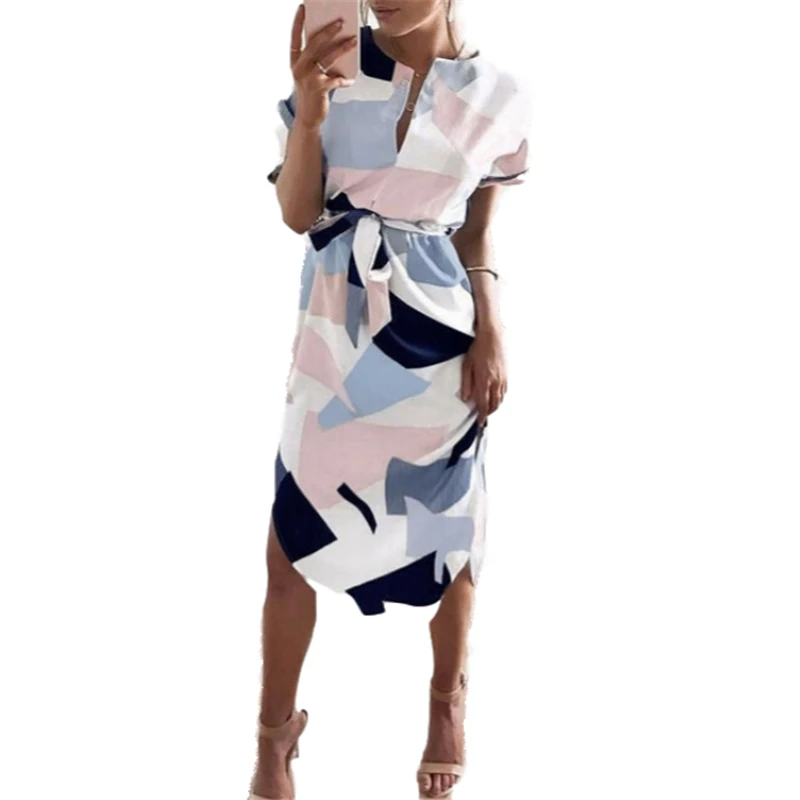 Летние Стильные женские платья с принтом привлекательные бандажные облегающие
