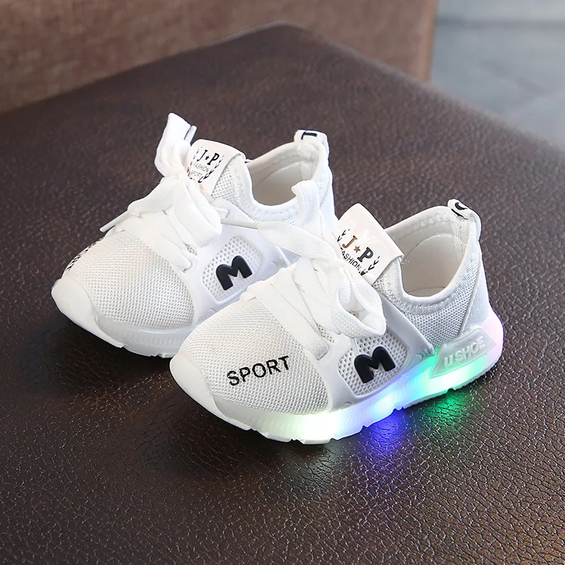 Новинка модная детская обувь с подсветкой Светящиеся кроссовки для маленьких