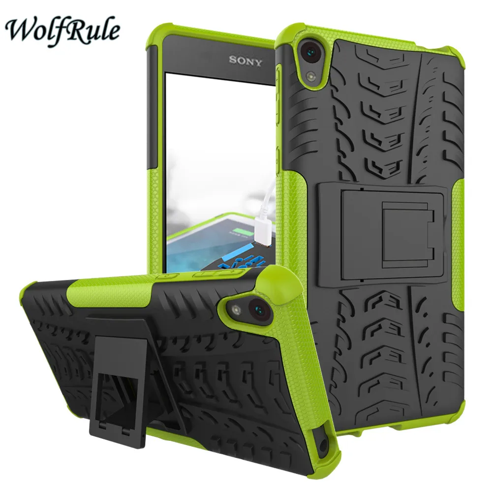 sFor Phone Case Sony Xperia E5 Cover Anti-knock TPU &amp Plastic For F3313 Holder Stand &lt |