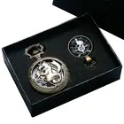 1 набор, цельнометаллические карманные часы с алхимиком из бронзы, Эдвард, со змеиным крестом, стеклянный купол, кулон, косплей, лучший подарок