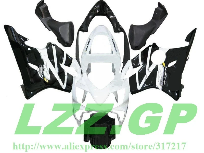 F4i 01 для HONDA CBR 600 черный белый CBR600 2001 2003 CBR600F4i 02 03 2002 ABS обтекатель комплект LZZ.