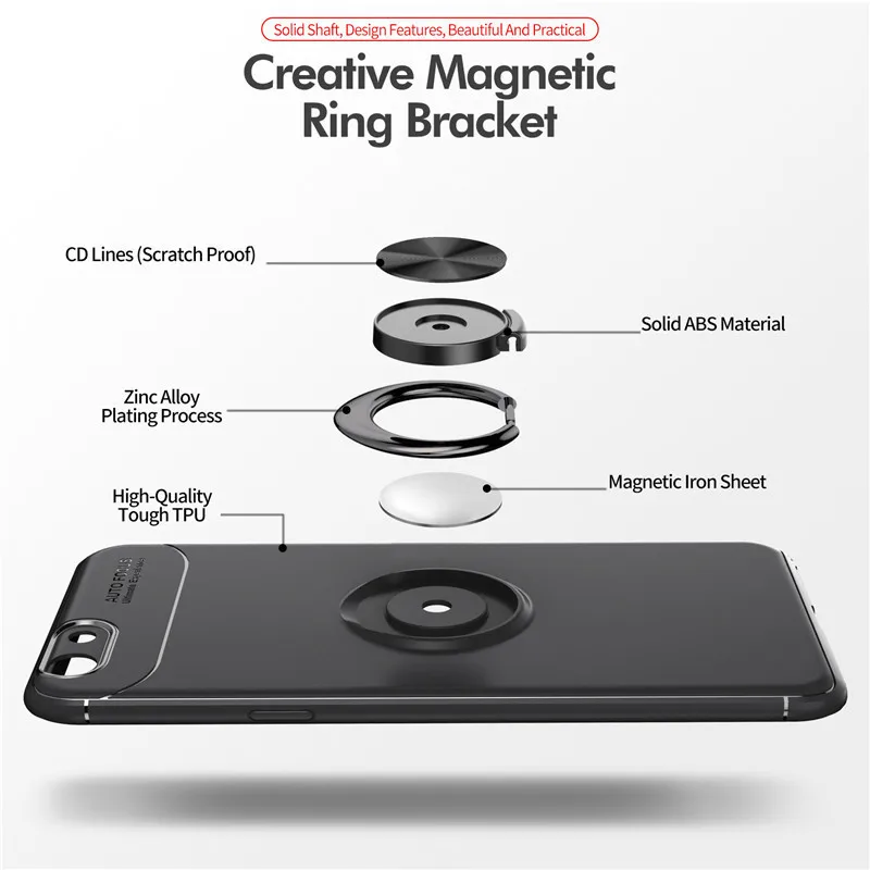 Для OPPO A37 A59 A77 A57 A3 F3 чехол с кольцом на палец магнетизм держатель для телефона