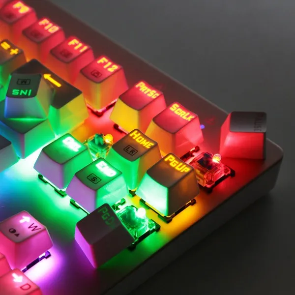 Механическая игровая клавиатура TKL черный переключатель со светодиодной