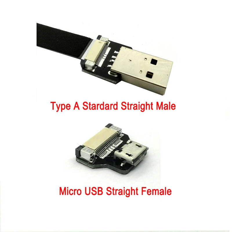 5 см до 100 более длинное расстояние ультра тонкий USB плоский кабель микро прямой