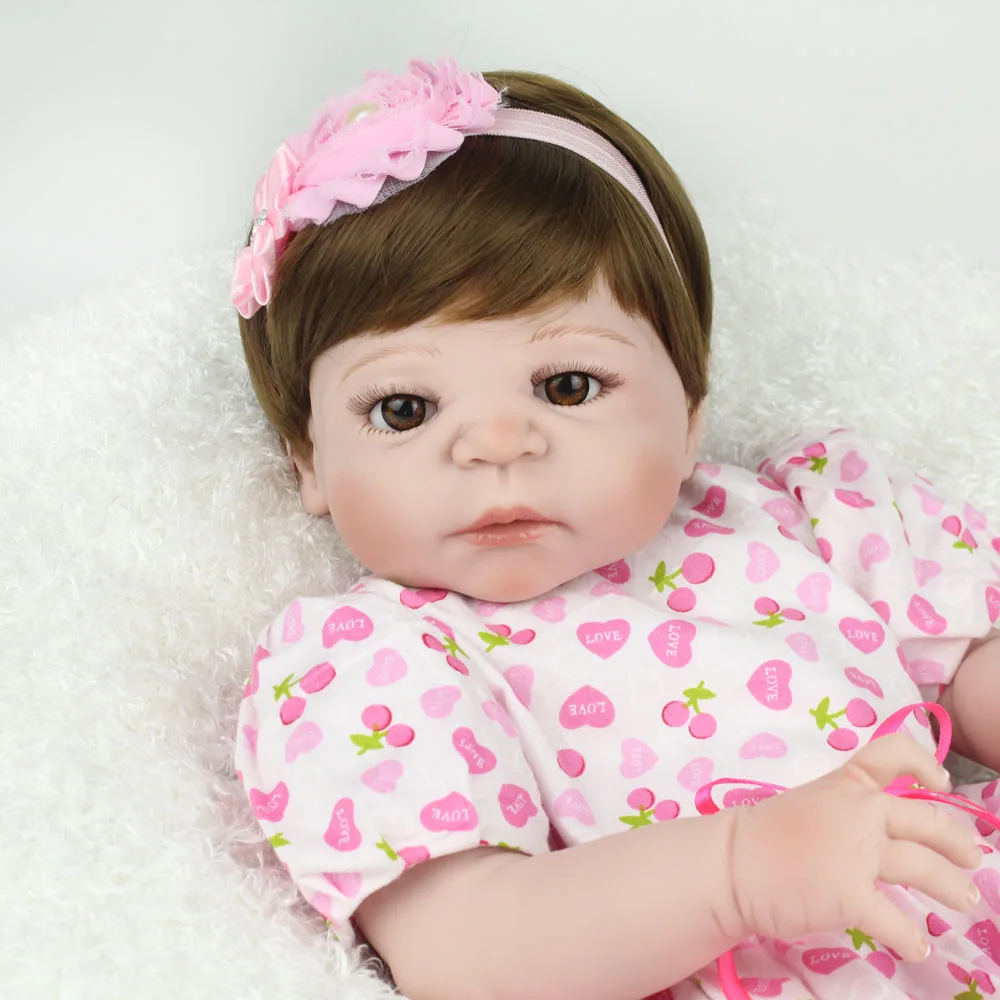 Кукла NPKDOLL 22 дюйма 55 см силиконовая Reborn мягкая Bjd кукла принцессы игрушки для