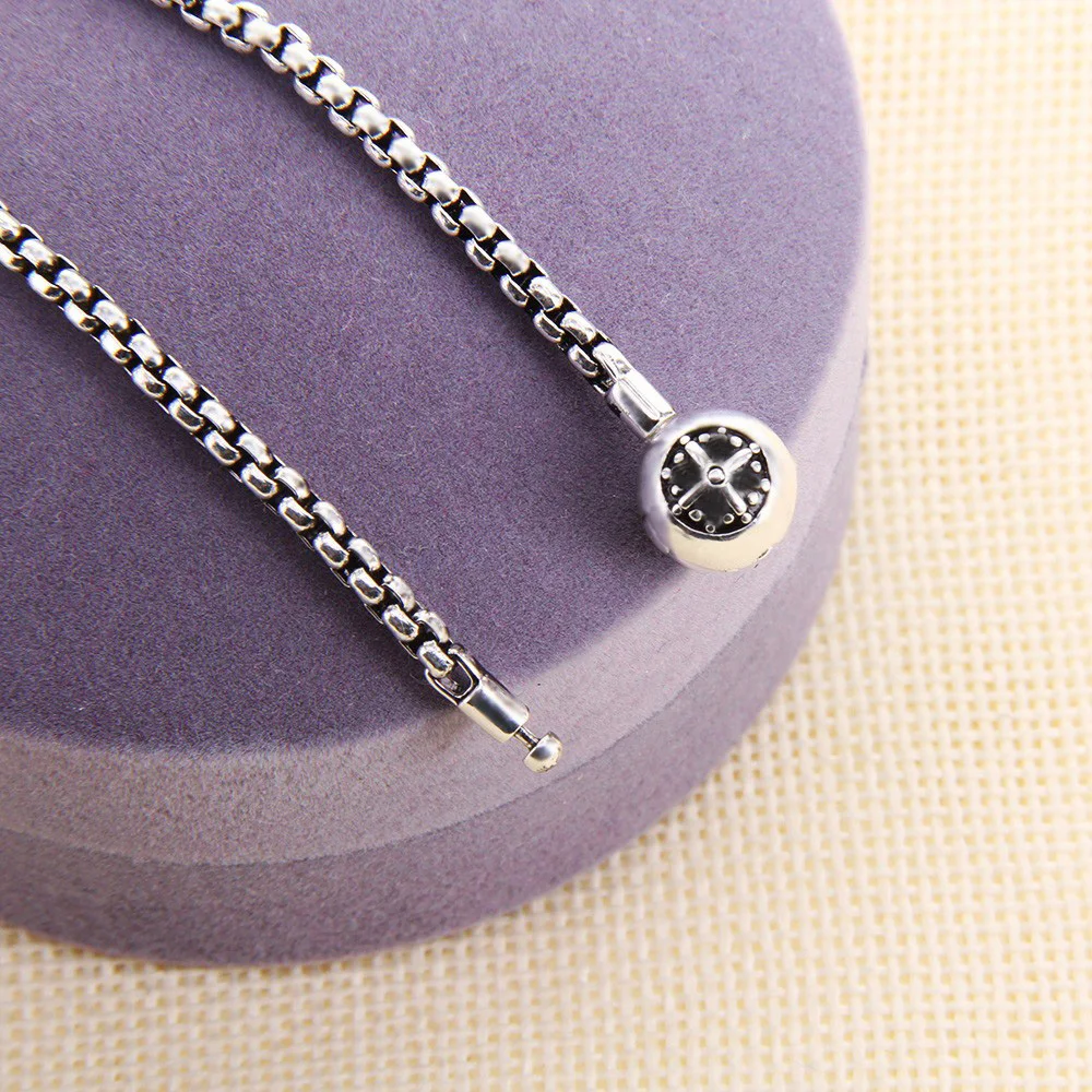 3MM Bright/ Thai Silver Basic Link Chains Necklaces for Women and Men Karma Diy Necklace Accessories Fit Beads Fashion Jewelry | Украшения