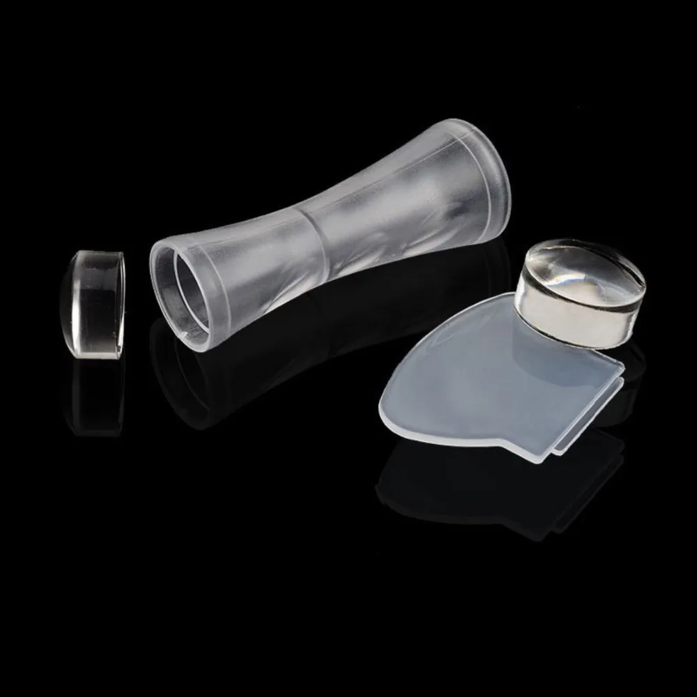 Скребок для стемпинга ногтей с двойной головкой 2 4 см/2 8 см|stamping tool|clear jelly nail