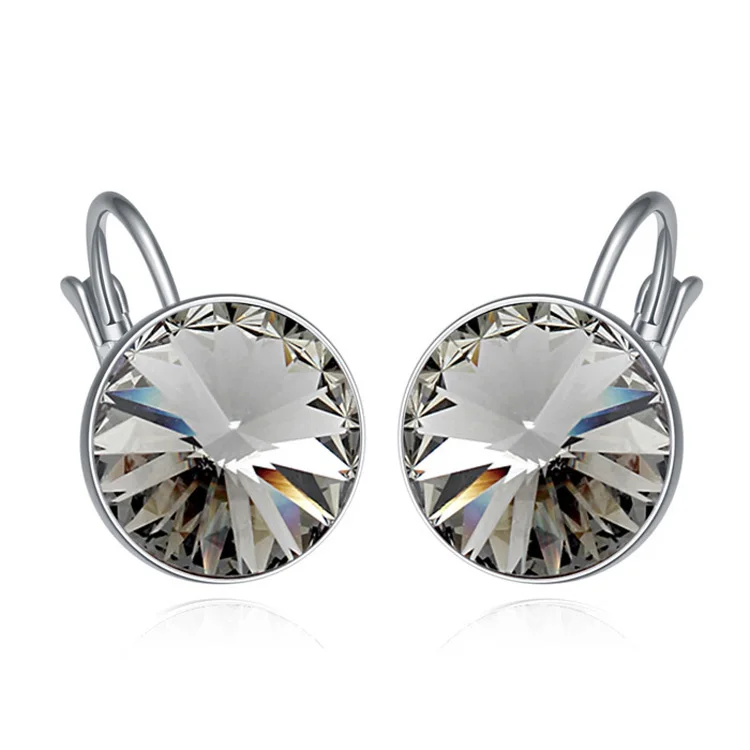 4 Серьги с настоящими кристаллами Swarovski, модные ювелирные изделия, серьги-капли с австрийским кристаллом для женщин, Oorbellen Bijoux - Окраска металла: 4
