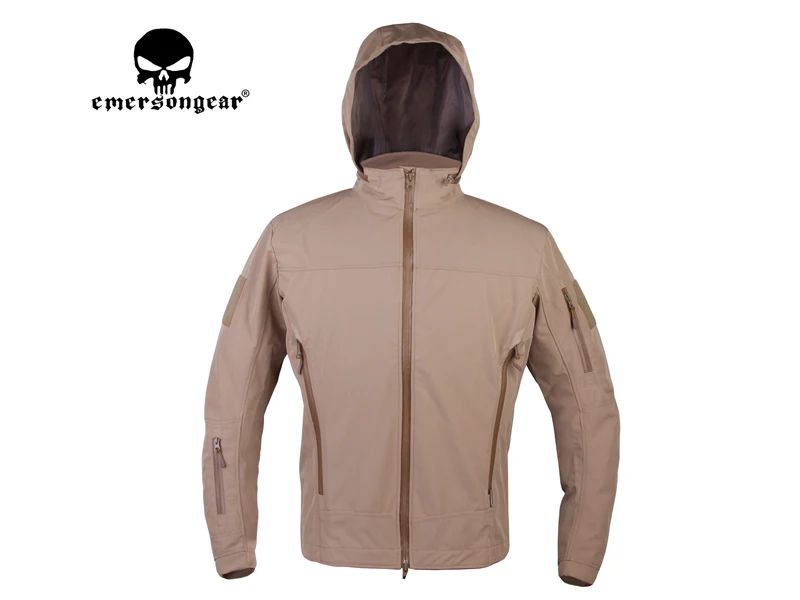 DE EmersonGear светильник тактическая мягкая оболочка куртка военная тактическая куртка водонепроницаемая ветрозащитная спортивная армейская одежда верхняя одежда - Цвет: DE