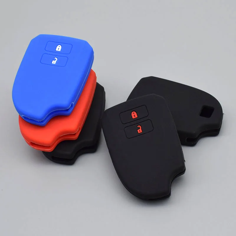 

Силиконовый чехол для автомобильного ключа чехол для Toyota 2014, новинка, Ультратонкий Двухкнопочный чехол с дистанционным управлением для Prius ...