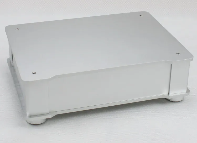 

WA87 DIY Серебряный полностью алюминиевый корпус чехол для предусилителя усилитель/DAC роскошный корпус 245*326*82 мм коробка