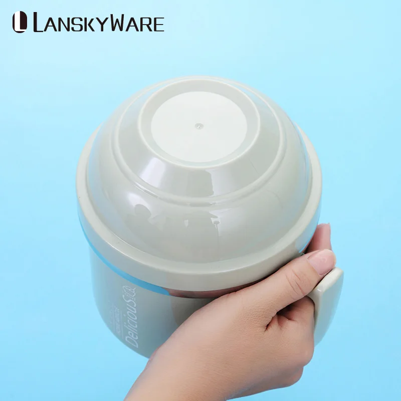 LANSKYWARE креативный японский контейнер для завтрака детский пищевой контейнер дети из нержавеющей стали Bento Box кухня мгновенная супница Cu